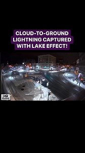 100K views · 840 reactions | Check it out! Cloud-to-ground Lightning strike captured by webcam last night along the periphery of a lake effect snow band! #lakeeffect #lakerffectsnow | Reed Timmer Extreme Meteorologist | Facebook