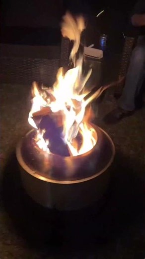 Smokeless Fire Pit In Use