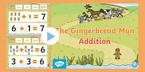 The Gingerbread Man Addition to 10 PowerPoint