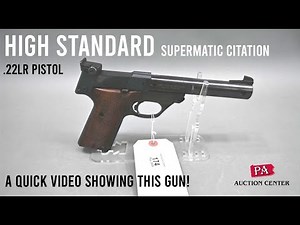 174 High Standard Supermatic Citation .22LR Pistol - A Quick Video in our Photo Booth