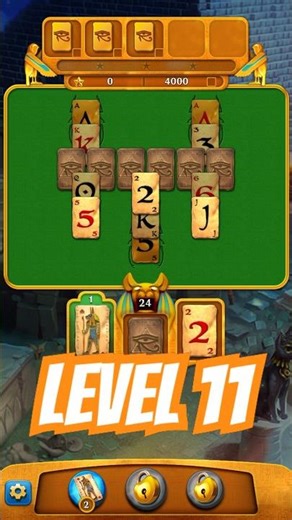 Pyramid Solitaire Saga Level 11 #pyramid #solitaire #shorts #gameplay #nocommentarygameplay