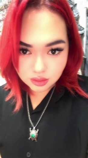 Coral hair color 🌹#redhair#красныеволосы #bangtan#bts#coralhair