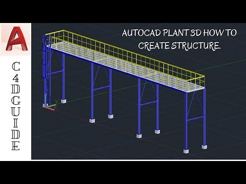 AUTOCAD PLANT 3D TUTORIAL - HOW TO CREATE SIMPLE STRUCTURE/BEAM
