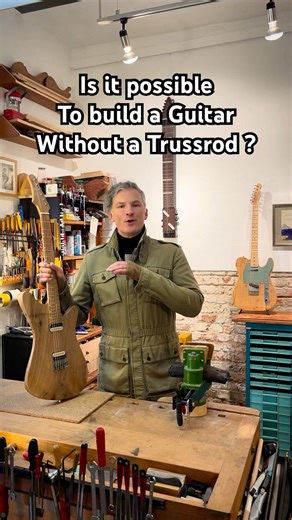No Trussrod Guitar Build Video #craft #guitar #knowledge #video