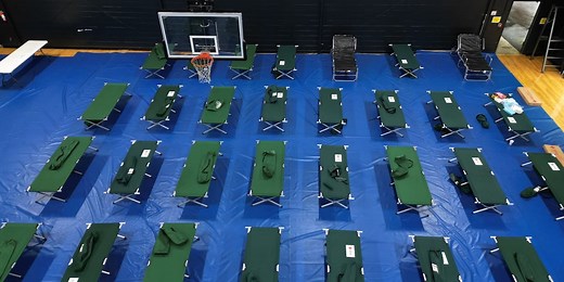 Emergency shelters open during storms in western Carolinas