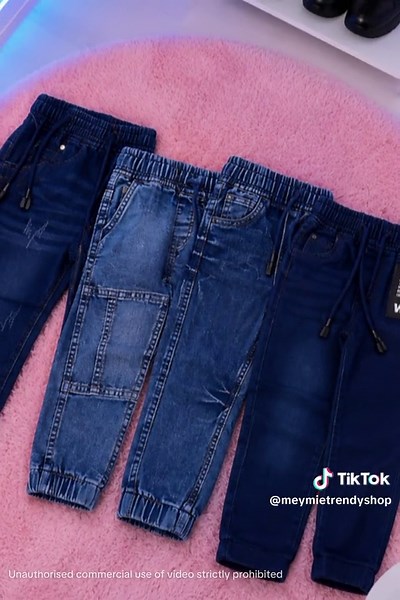 Kids Stretch Denim Jogger Pants — Soft, Comfortable Jeans