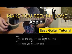Make You Feel My Love - Adele (EASY GUITAR TUTORIAL) 🎸