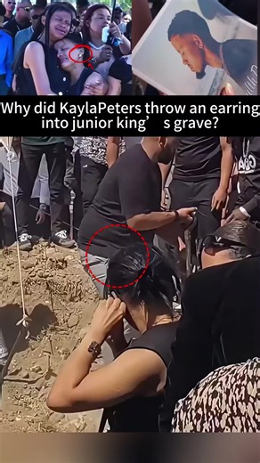 Why did Kayla Peters throw an earring into Junior King’s grave #us #KaylaPeters #JuniorKing #funeral #fyp