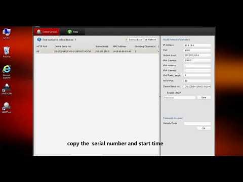How to reset your Hikvision device password using secure code