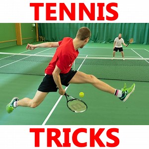 618K views · 5.5K reactions | Tennis trick shots with a pro player!  How difficult is it to return professional level tennis serves? | Pongfinity | Facebook