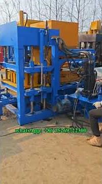 semi auto manual CHB concrete cement hollow block making machine with hydraulic #blocks #cement