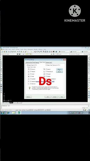 Auto cad 2007 command Drafting settings ( Ds)#tutorial #cad #upload # Muscatwaly # Monetizedviews