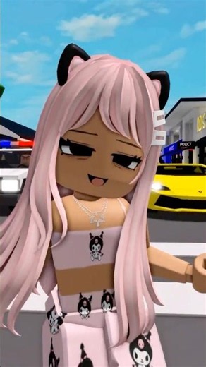 LAYLA Holding up traffic in Brookhaven like a boss 😂 Traffic light dance! #roblox #shorts
