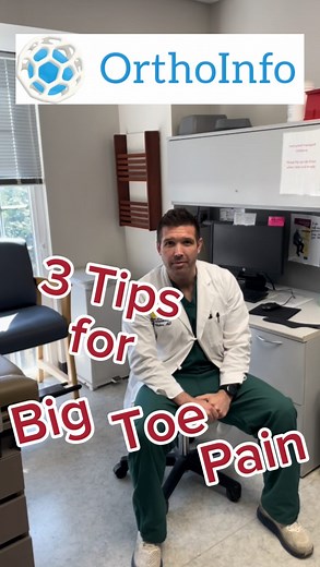 4.4K views · 14 reactions | The big toe isn’t just the first “little piggy”: It helps you walk, run, jump, balance, stand on tiptoes, and more  禮In honor of #NationalFeetWeek, foot and ankle surgeon David Walton, MD, FAAOS, offers three tips to relieve #bigtoepain caused by #arthritis, #bunions, and ill-fitting shoes.  | American Academy of Orthopaedic Surgeons | Facebook