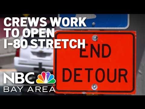 Crews work against the clock to open I-80 stretch in SF on time