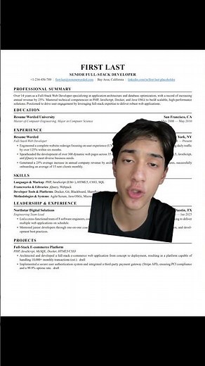 This Resume Template Gets You Hired in 2026 #jobseekers #resume #jobtips