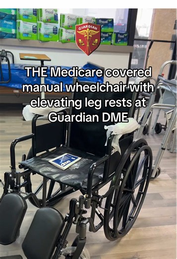 Medicare-Covered Manual Wheelchair with Elevating Leg Rests
