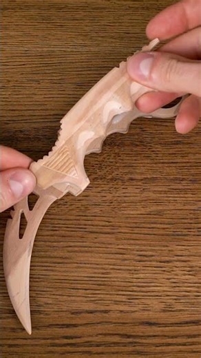 CS:GO Karambit out of Popsicle Sticks #csgo #cs2 #knifeskills #diy #gaming #skin