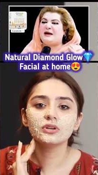 Instant glow diamond facial at home 😍#facial#skinglow#glowingskin #shortviral #ytreels#shorttrending