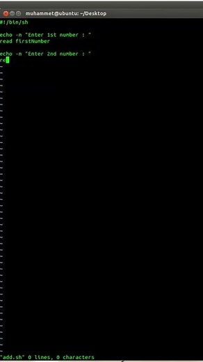 Linux Shell Script - Add Two Numbers #001 #shorts