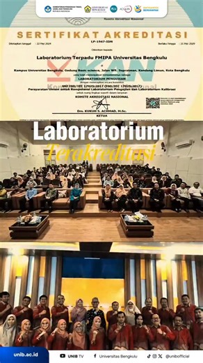 Laboratorium Universitas Bengkulu Terakreditasi dan Memiliki Peralatan Modern #unib #unibofficial #universitasbengkulu #diktisaintekberdampak | Universitas Bengkulu