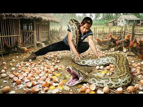 72 Hours of Terror at the Chicken Farm - Brave Girl Confronts Giant Python Attacking Chicken Coop