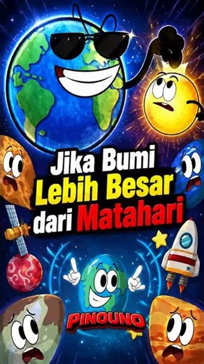 🌍 Jika Bumi Lebih Besar dari Matahari? Fakta Sains Mengejutkan Tata Surya Berubah Total! ☀️