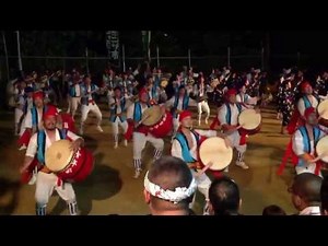 沖縄市 園田青年会 エイサー 2013 お盆 ウークィ 園田公民館 最終演舞