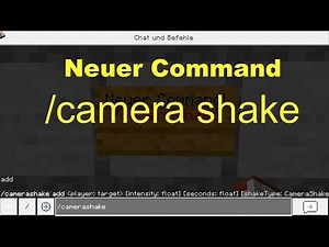 Minecraft PS4 500 Abos und Command Camera Shake - kurz erklärt!