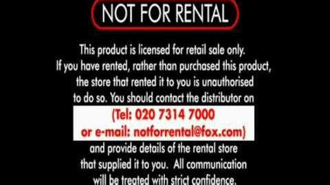 "Not For Rental" Warning - 20th Century Fox (Inc. Voiceover)