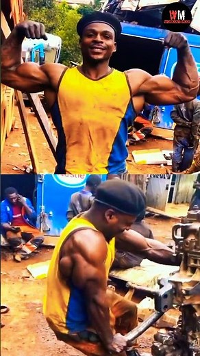 Jacked Mechanic With Superhuman Strength 💪🔧 #shorts #viral #viralvideo #fyp #bodybuilding #fitness