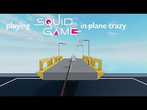 playing squid game in plane crazy