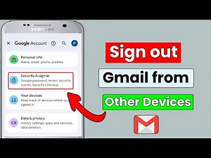 How to Sign Out Gmail Account From Other Devices