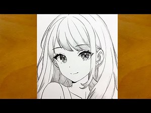 Anime Sketch | How to Draw a Beautiful Anime Girl Step by Step