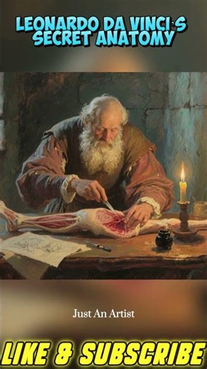 Leonardo da Vinci’s Secret Anatomy: The Science Behind the Mona Lisa #shortstoryinenglish #viral
