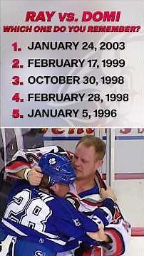 Rob Ray vs Tie Domi fights were unmatched! 😤 #nhl #fight #buffalosabres