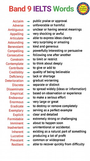 150K views · 873 reactions | Learn IELTS Vocabulary #English #ielts #vocabulary | Super English Grammar | Facebook
