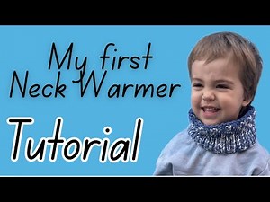 Make a cute toddler (or adult) neck warmer || Easy and quick beginner-friendly knitting project