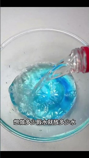 I can also make super fun fake water with paper towels slime clay making tutorial