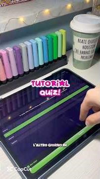 Ecco il tanto atteso tutorial quiz!📚🌟 #aestetic #study #organizzazione #quiz