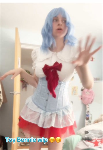 Wig Styling for Toy Bonnie from Five Nights at Freddy's