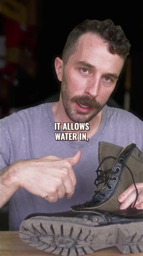 A BOOT MADE TO LET WATER IN!!