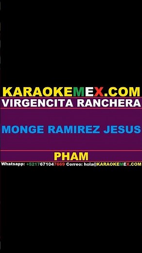 karaoke miriam solis - virgencita ranchera #karaokemex