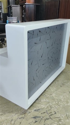 Reception Table // काउंटर टेबल Counter Table White Table#youtubeshorts