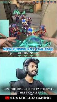 Neon Running Race Challenge | Valorant Challenge Shorts #valorant #challenge #shorts #shortvideo