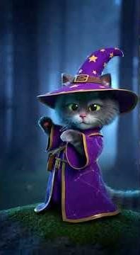 Cat Wizard Forest Adventure 🌲✨ | AI Generated