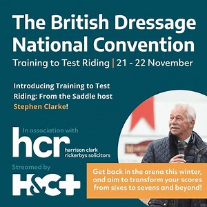 We can't wait to welcome FEI 5* Judge Stephen Clarke to the The British Dressage National Convention, in association with Harrison Clark Rickerbys! Few have achieved and contributed so much to the world of judging, with panel places at major events including European Championships, World Equestrian Games, Olympic Games and World Cup Finals! Did you know? Stephen was also President of the Ground Jury at the London 2012 Olympic Games! Hear from one of dressage's finest as he joins us to host Satur