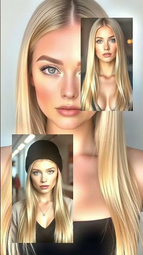 15 Blonde Bombshells : AI Glow Up 2025 ✨ #Shorts