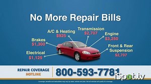 Repair Coverage Hotline TV Spot, 'Unexpected Repair Bills'