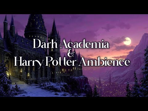 The Quiet Library Hour – Midnight in the Wizard Library | Dark Academia & Harry Potter Ambience